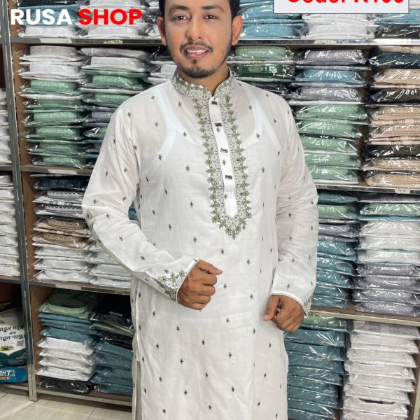 প্রিমিয়াম ধুতি কটন কাপড়ের পাঞ্জাবি