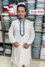 প্রিমিয়াম ধুতি কটন কাপড়ের পাঞ্জাবি